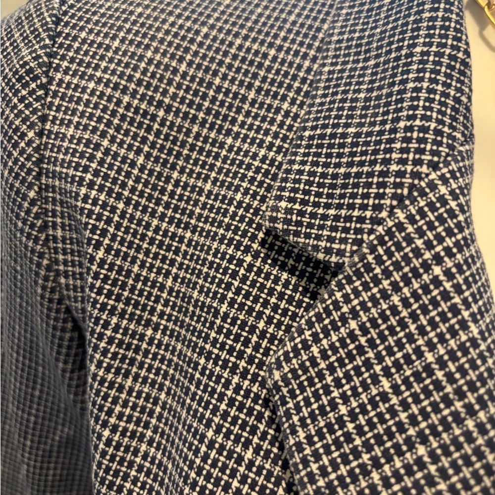 Liverpool Women's Navy and White Patterned Blazer - Picture 2 of 4